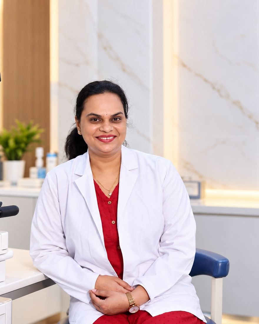 Dr Swetha Narayanam, ophthalmologist, at Dr Swetha's Eye Hospital, Chirala